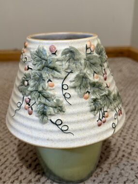 Yankee Candle White Ceramic Candle Holder